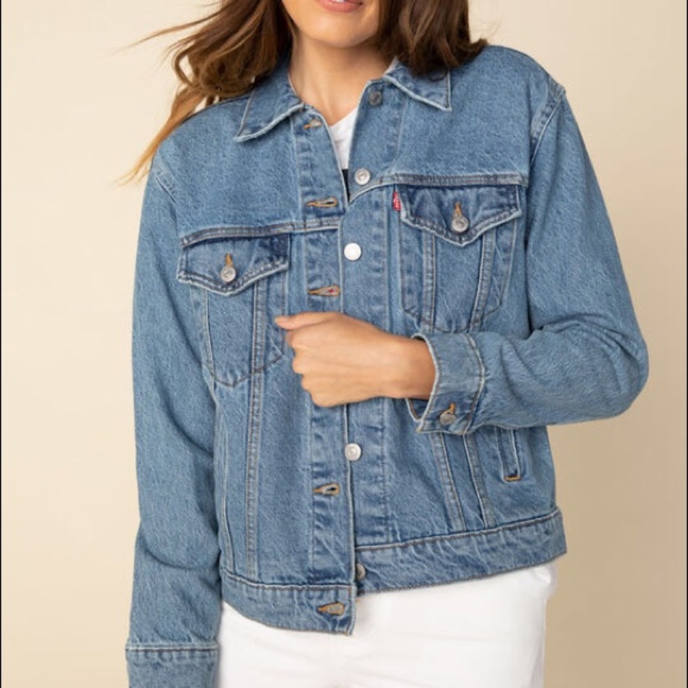 LEVI'S Ex-Boyfriend Womens Denim Trucker Jacket